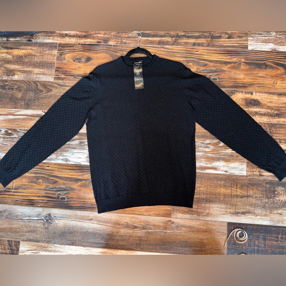 Giorgio Armani black long sleeve shirt